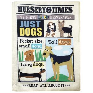 Nursery Times Crinkly Newspaper - Just Dogs