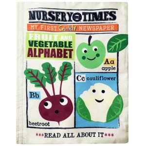 Nursery Times Crinkly Newspaper - Fruit & Veg