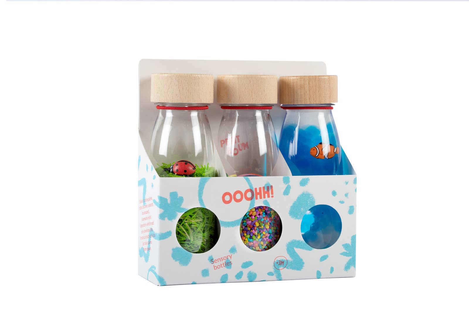 Petit Boum Ooohh! Eco Pack sensory bottles