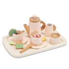 Wooden tea set with serving tray